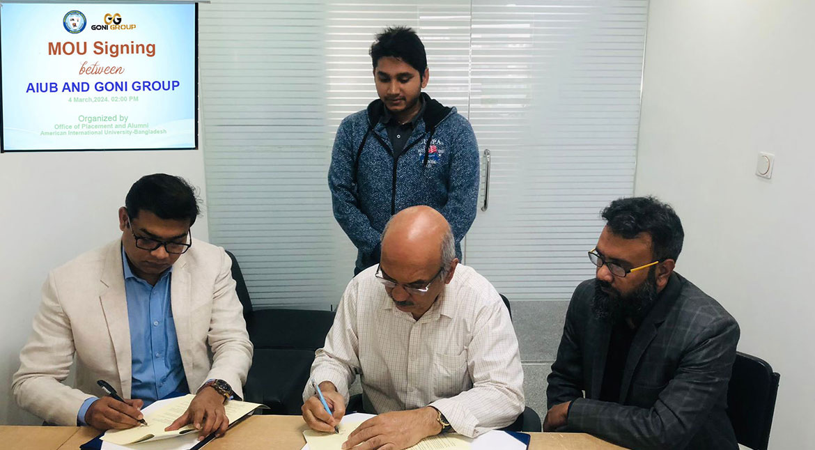 MoU Signing with American International University-Bangladesh (AIUB)